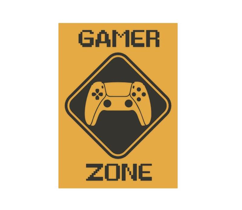 PLACA GAMER ZONE