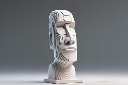 Moai 3, Hexa Sculpture
