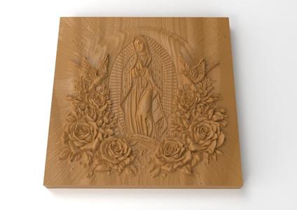 Virgin of Guadalupe (in relief)