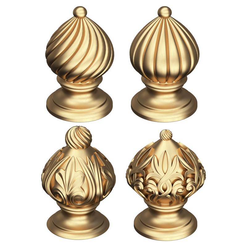 Carved Finial Knob Collection