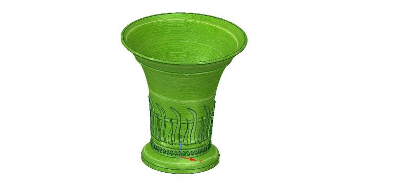 vase cup vessel v24 for 3d-print or cnc