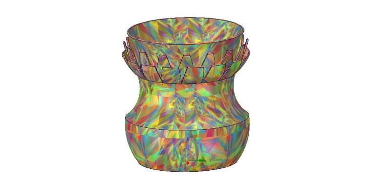 vase cup vessel v11 for 3d-print or cnc