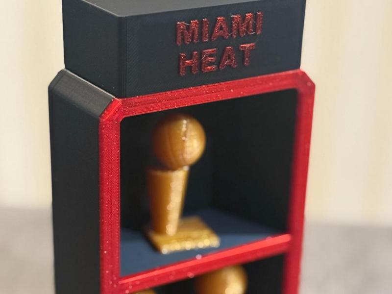 NBA Championship trophy case (ALL Champ. teams inc