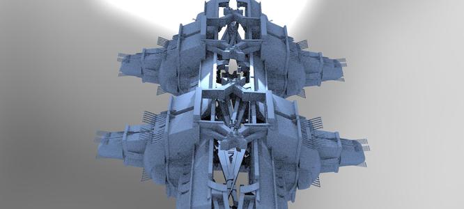 cyberpunk AsianTower Castle Hull