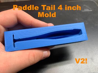 4 Inch Paddle tail mold V2