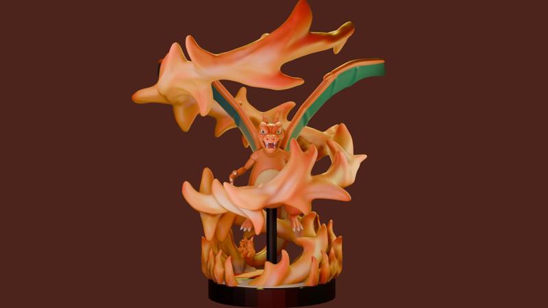 Fan art diorama Charizard - Pokemon