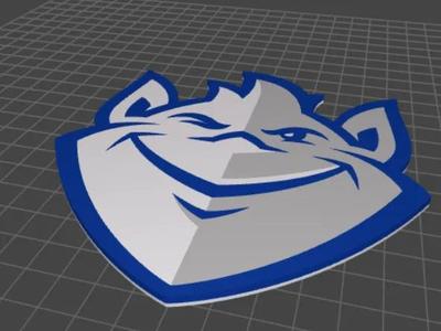 Billiken SLU Saint Louis University logo wall art