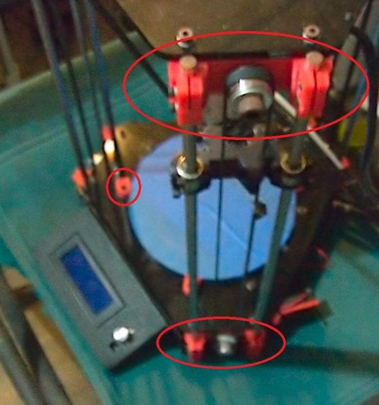 sturdy motor mount and idler for mini Rostock