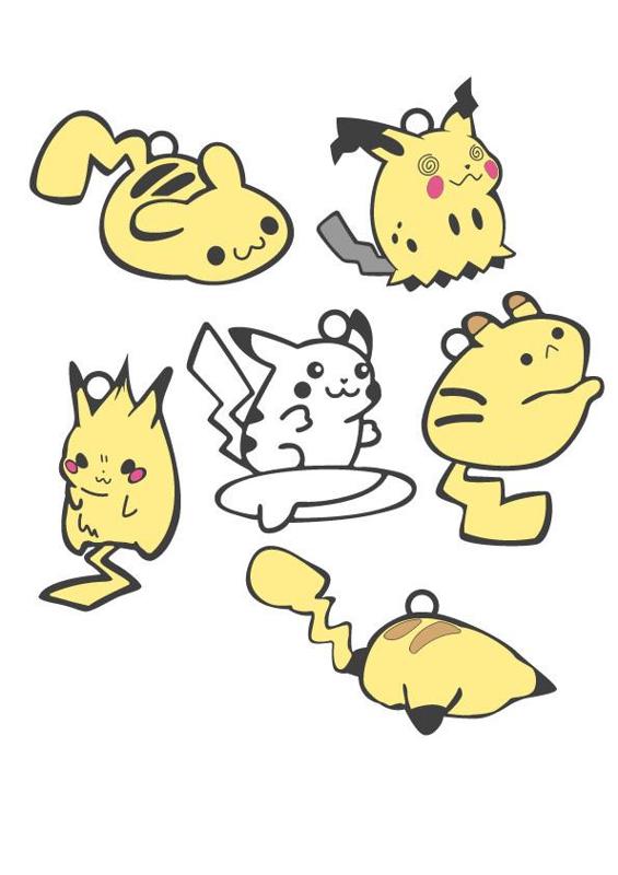 Pikachu Keychains - Cute & Funny Chibi Edition