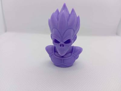 Vegeta Skeleton Bust Dragon Ball Inspired Fanart