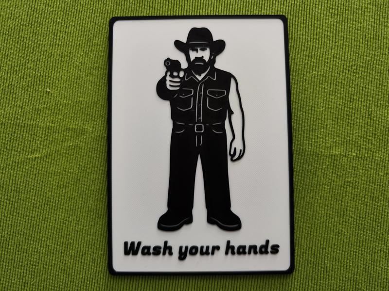 Chuck Norris - Wash your hands