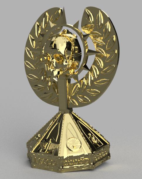 servo skull forty thousand space marine trophy for campaigns DND