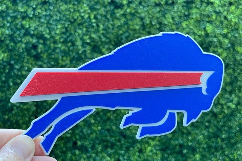 Buffalo Bills Logo 3D sign - Painted