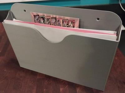 wall mounted document holder for mail or notes.
