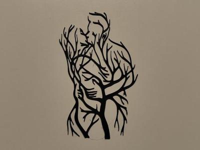 lovers wall art