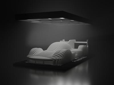 Porsche 963 Layered Sculpture