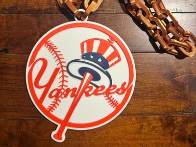 New York Yankees Oversized Necklace Retro Logo