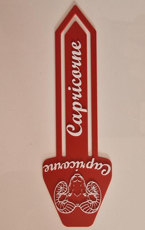 marque page zodiaque capricorne