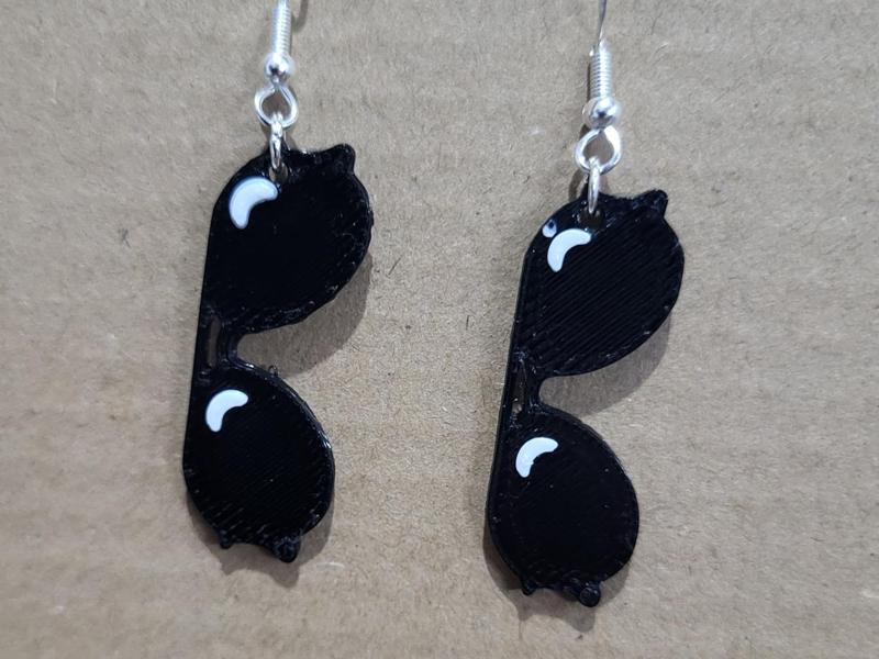 aviator sunglasses earrings