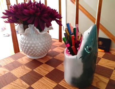 Shark Head Pen Pencil holder