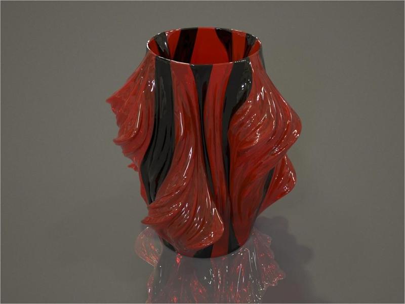 Julia Vase #011 - Solar Flare