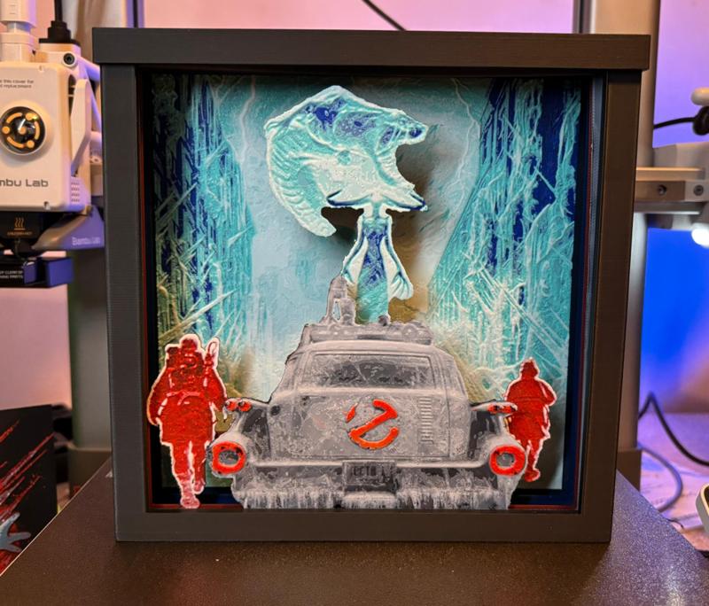 Ghostbusters "Frozen Empire" Shadowbox