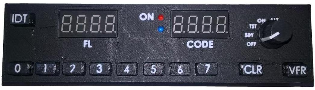 Flight Sim BENDIX king KT76C transponder