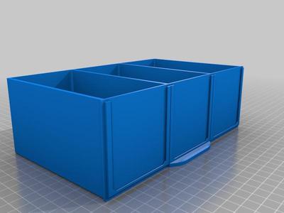 Large 2 Drawer 3 partition