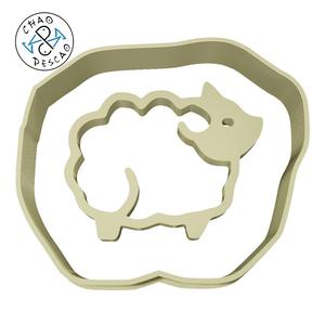 Sheep - Animals - Cookie Cutter - Fondant - Polymer Clay