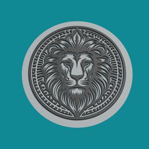 Lion Print Model