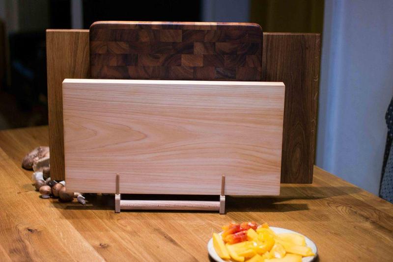 Cutting board, breakfast board holder Plastic n Wood