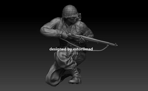 WW2 AMERICAN SOLDIER D-DAY OMAHA BEACH V5