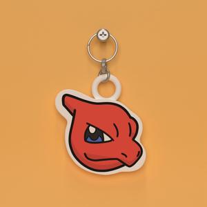 Pokemon Charmeleon Head Keychain (EASY PRINT NO SUPPORTS)