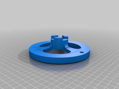 Crank table wheel with lovejoy