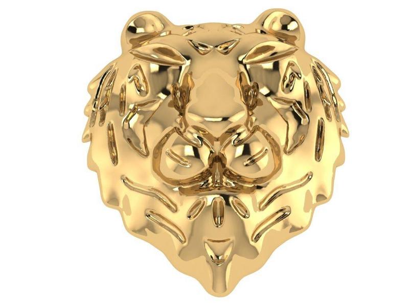 Roaring Tiger Head Pendant – Bold Animal Totem Necklace for Men