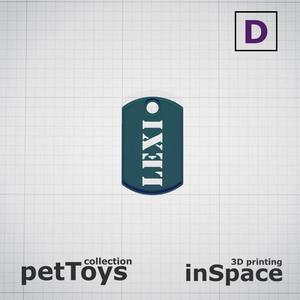 Pet - Dog - Tag - Lexi - Army - Customized -