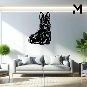 Wall silhouette - Scottish terrier - Body