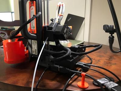 Prusa Mini Plus USB 3.0 cable anti stress for USB 90-degree adapters.