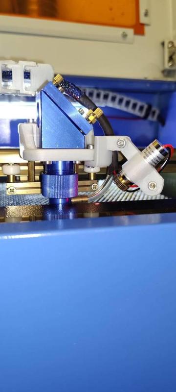 Addon for Cloudray K40 Mount to attach red dot 12mm aiming laser