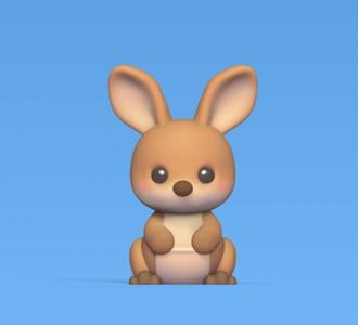 Cute Cartoon Kangaroo