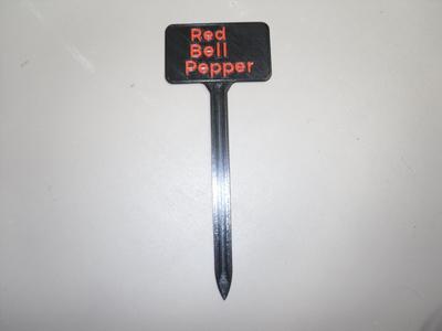Plant Label Red Bell Pepper