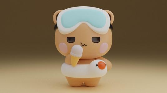 Summer Bear figure