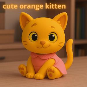 cute orange kitten