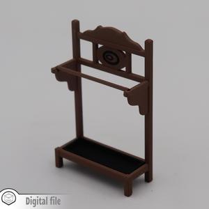 1:12 miniature Umbrella or cane stand 1