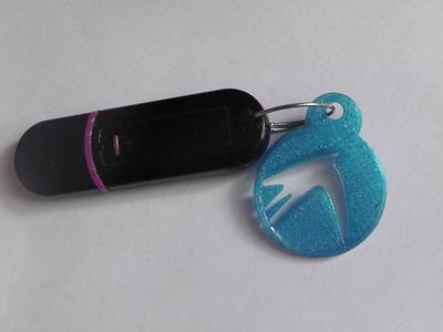 Keychain for a flash drive