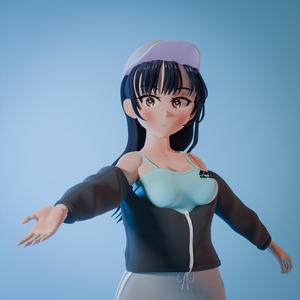 Yamada Anna - Dangers in my heart anime figure for 3D printing