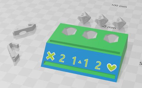 hp and saving throw counter for D&D players