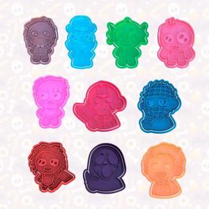 Horror Characters Halloween cookie cutter set of 10-2