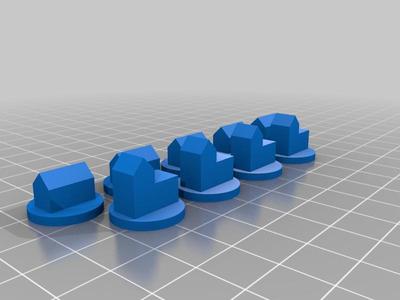 Catan player pieces