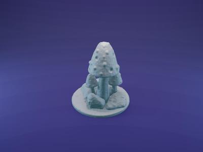 Towercap Mushroom Cluster – 3D Printable Fantasy Terrain for Tabletop & Diorama Builds